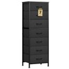 WLIVE Black Tall Dresser for Bedroom, 7 Drawer Dressers &