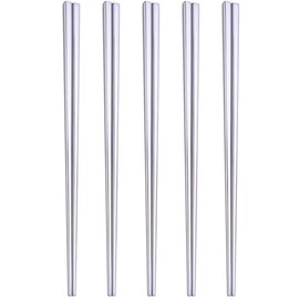 Q&A 5 Pairs Stainless Steel Chopsticks 23.5cm Dishwasher Safe Food Grade Stainless Steel Chopsticks