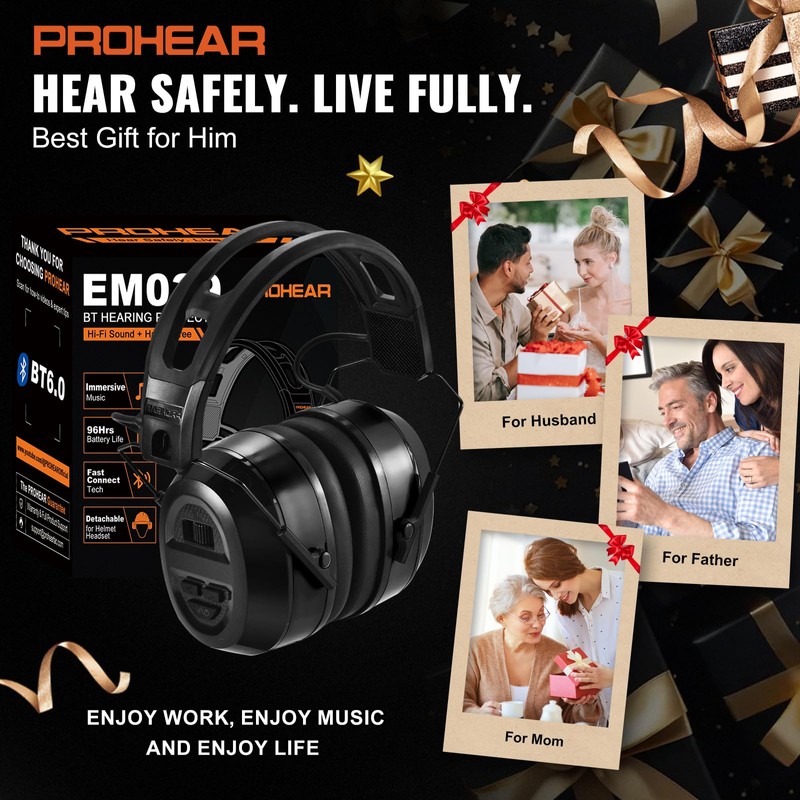 PROHEAR 039 Bluetooth 6.0 Hearing Protection with Hi-Fi & Loud