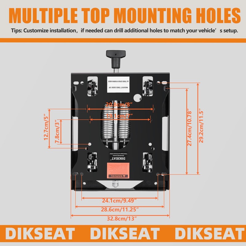 Universal Seat Suspension Kit Low Profile Heavy-Duty Suspension for Zero