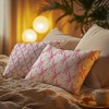 FITIE Pink Coquette Bow Lumbar Pillow Covers 12x20 Double-Sided Set