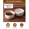 UBEE Ceramic Dog Bowl Set of 2, 5.1 inch Dog