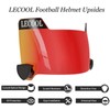 LeCool Football Visor – 3D Molded Curved Lens Technology, Wide