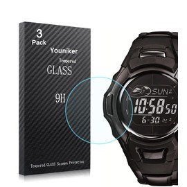 Youniker 3 Pack Compatible with MTG M900 Screen Protectors Tempered Glass for MTG-M900BD / MTGM900 Watch Screen Protector Foils Glass Anti-Scratch Anti-Fingerprint