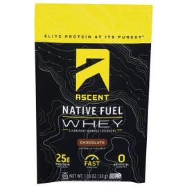 Ascent Chocolate Whey Protein Powder Packet, 1.16 OZ