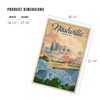 Lantern Press Nashville, Tennessee, Lithograph City Series, 1000 Piece Jigsaw