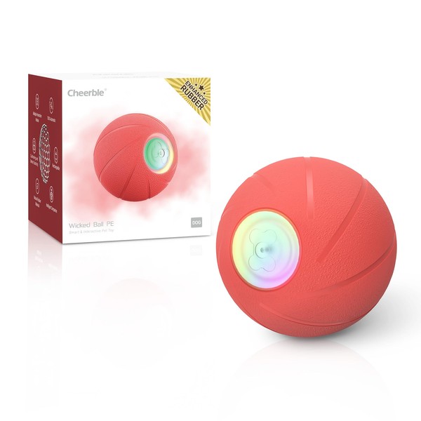 Cheerble [Enhanced Rubber Version] Smart Interactive Dog Toy, Wicked Ball
