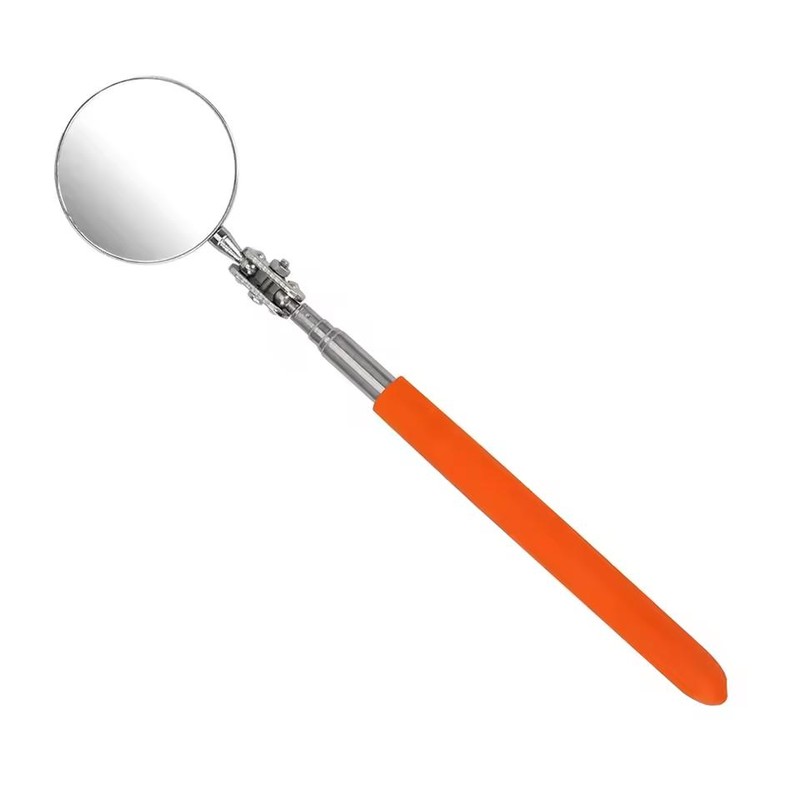Telescopic Round Inspection Mirror – Extendable Handheld Automotive Inspection Tool,