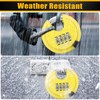 DELSWIN 4 Digit Combination Disc Padlock with Hardened Steel Shackle