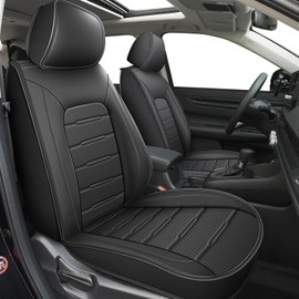 IKABEVEM Front Car Seat Covers Fit for Honda CR-V CRV 2023 2024 2025 2026: Auto Interior Accessories, Waterproof Faux Leather Vehical Car Seat Cushions Cover(Black)