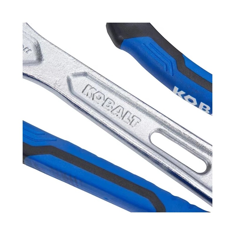 Kobalt 3-Piece Assorted Pliers Set + Adjustable Wrench – Model