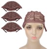 3pcs Stretchable Stocking Wig Cap Breathable Nylon Mesh Hat for