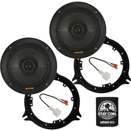 KICKER Speakers 6.5 inch for Nissan Altima 2013-2024 Upgrade Kit - Pair of KS Series with Adapters and Harness, Coaxial 6 1/2 Car Audio Front or Rear Door Speaker KSC6504, 51KSC6504
