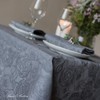 Linen & Cotton Jacquard Tablecloth Roseus with Damask Pattern -