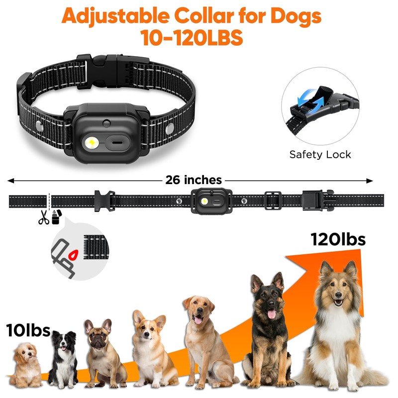 Dog Shock Collar 2 Dogs, 3300ft Dog Training Collar with