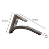 Dulles Glass Floating Shelf Brackets, Aluminum Heavy Duty, Chrome, for
