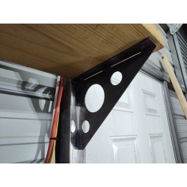 Boleshu Qty4 Weld On Shelf Brackets Heavy Duty Storage Rack Wall Mount For 2x10 Lumber