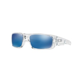 Oakley Men's OO9239 Crankshaft Rectangular Sunglasses, Polished Clear/Ice Iridium, 60 mm