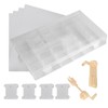 Embroidery Floss Organizer Box Milk White Cross Stitch Plastic Bobbins