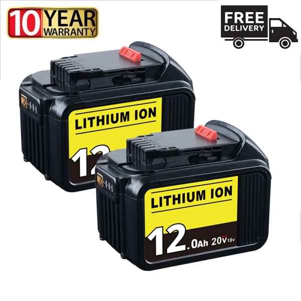 For DeWALT 2x 12.0Ah 20V Max Battery New For DeWalt