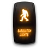 Sasquatch Lights - Orange - Laser Etched Toggle Switch 20A