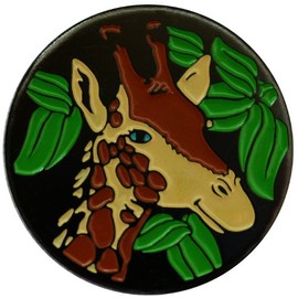 Giraffe Golf Ball Marker with Matching Hat Clip