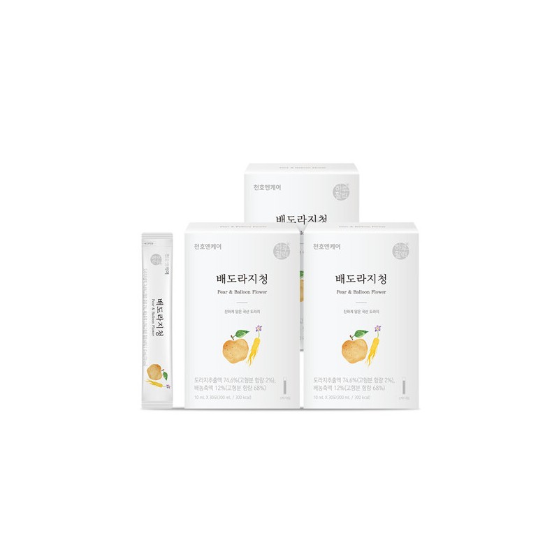 CheonhoenCare (현대Hmall)천호엔케어 배도라지청 10ml 30포 3박스 (Hyundai Hmall) Cheonho Encare