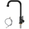 Heyalan Matte Black Faucet Cold Water Only Single Lever Handle