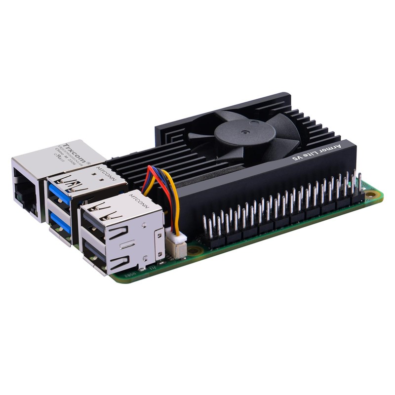 GeeekPi Active Cooler for Raspberry Pi 5, Armor Lite V5