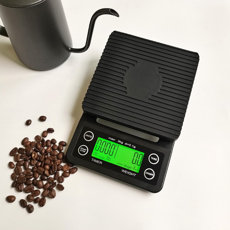 Digital Coffee Scale High Accuracy LED HD Display ABS Material