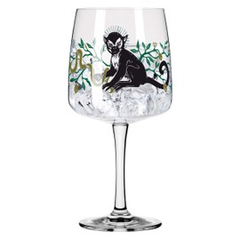 Ritzenhoff 3458001 Gin Glass 700 ml - Series Fabelkraft Motif No. 1, Cocktail Glass Monkey Illustration - Made in Germany