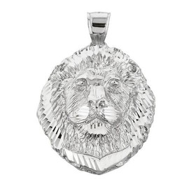 925 Sterling Silver Leo Zodiac Sign Charm King Lion Pendant
