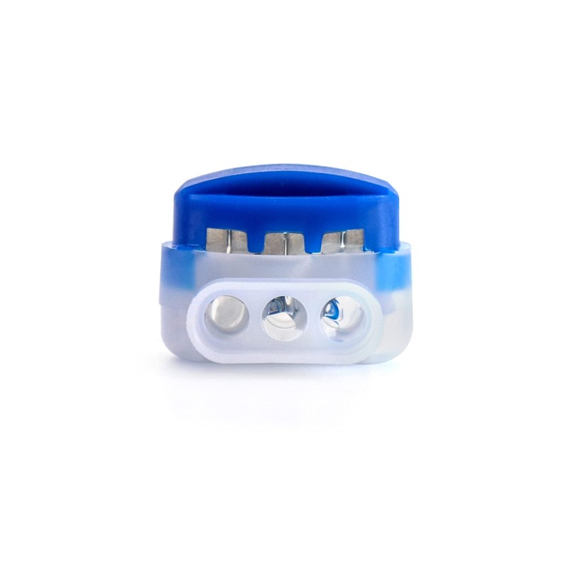 QWORK 100 Pack 3 Wire Connectors Electrical IDC 314-BOX Pigtail