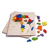 EKOPLAY’s Africa MAP Wooden Puzzle for Kids, 31 Piece Jigsaw