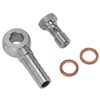 Brake Banjo Bolt M10x1.0 to 1/4 in Brake Line Banjo