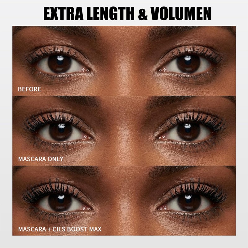 Mascara Primer White, 5D White Mascara Waterproof, Volumising & Curl