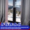 Birllaid Black Window Weather Sealing Tape, Window Insulation Air Conditioner