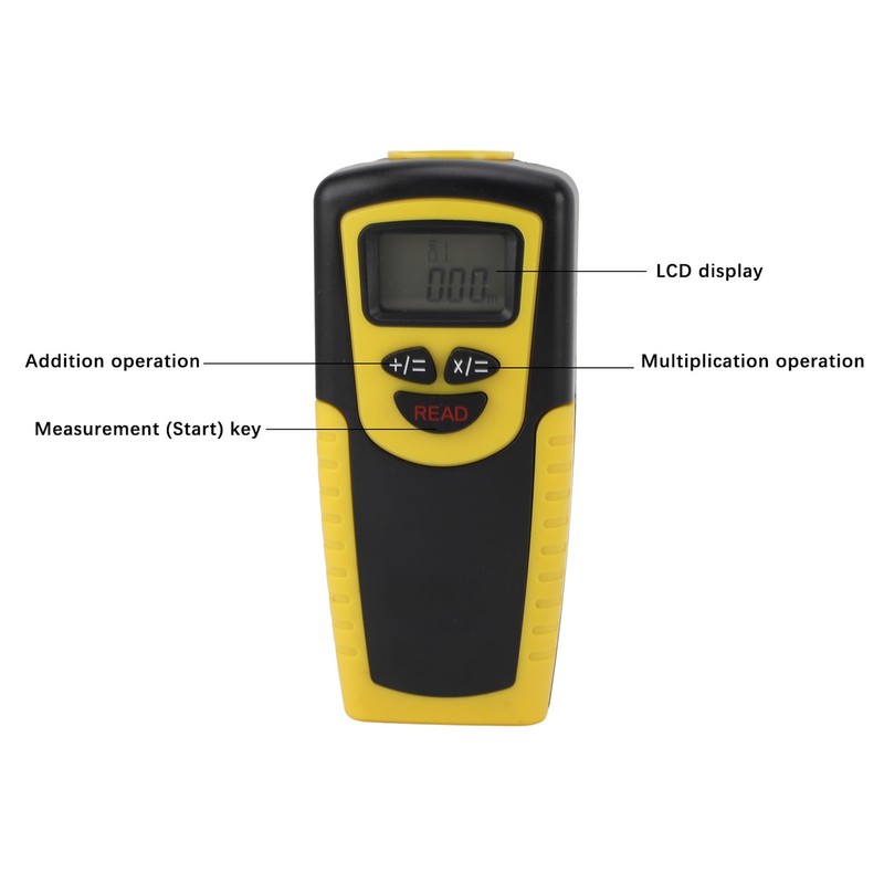 Land Surveying Equipment 0.01m Resolution 18m Range Handheld Ultrasonic Distance