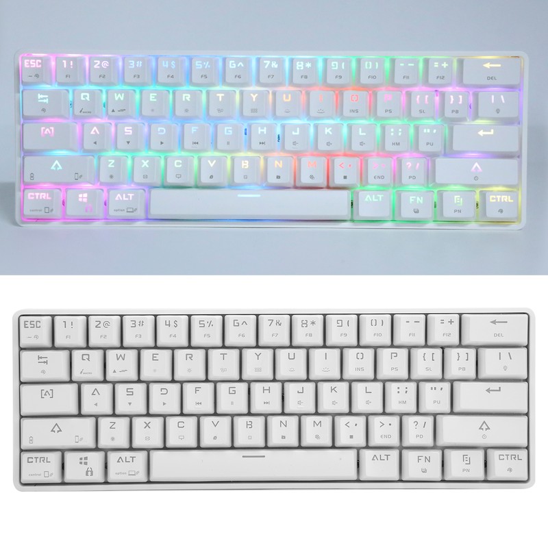 Mechanical Keyboard 61 Key BT5.0 USB Dual Mode Blue Switch