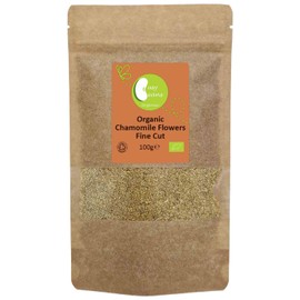 Organic Chamomile Flowers Fine Cut - Certified Organic - by Busy Beans Organic (100g)