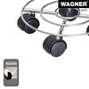 WAGNER Pflanzenroller CHROME Ø 23 x 6,5 cm I Pflanzenroller