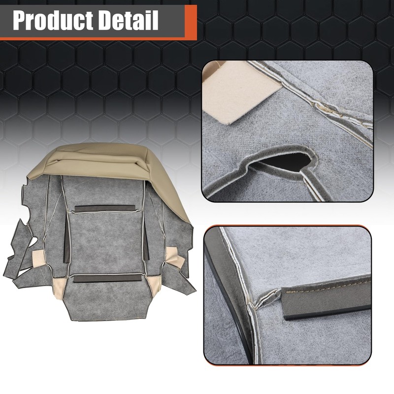 labwork Front Driver Side Bottom Tan Artificial Leather Perforated Seat