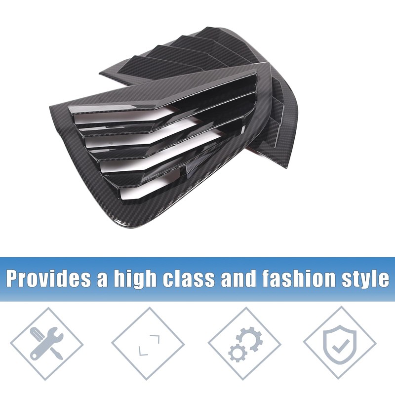Rear Side Window Louvers Cover Trim Compatible with Mazda MX-5