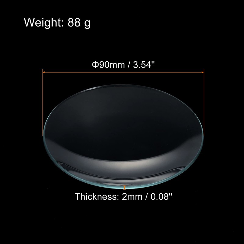 PATIKIL 90mm Diameter Clock Window 3 Packets Cup Cover Smooth