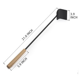 Onlyfire BBQ Charcoal Rake Charcoal Ash Tool, BBQ Cleaner Poker Scraper for Pizza Oven, Kettle, Kamado Grills