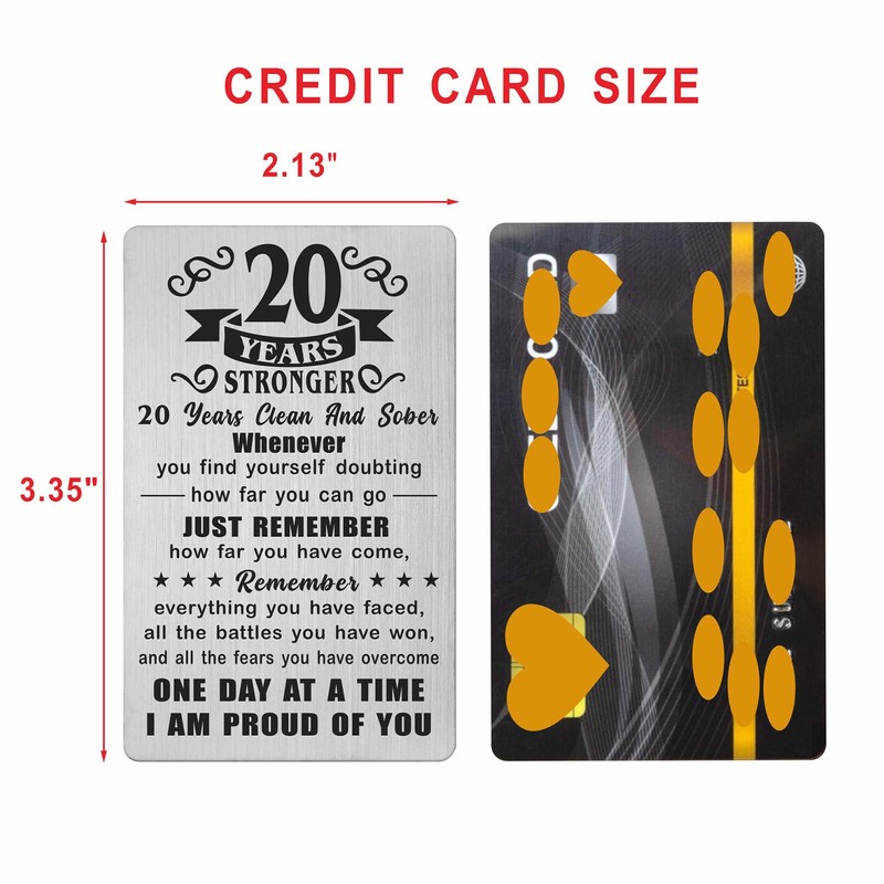 Richesele 20 Years AA Sobriety Gifts - 20 Year Stronger