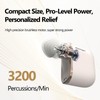 Mini Massage Gun, Portable Deep Tissue Muscle Massager with 4