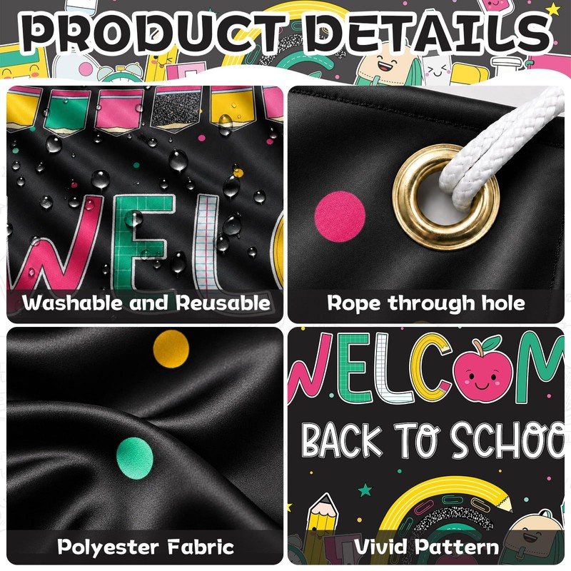 Welcome Back to School Banner Party Decorations First Day of