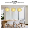 White Round Paper Lantern Light Decorative Soft Light Easy to
