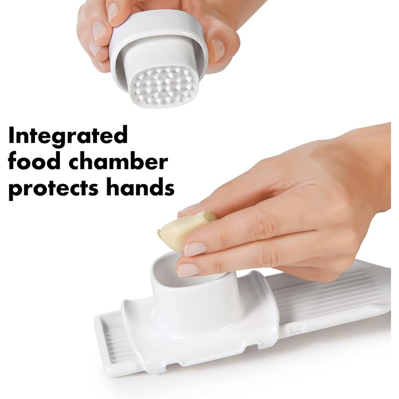 OXO Good Grips - Mandolina, Rebanador de ajo, Blanco